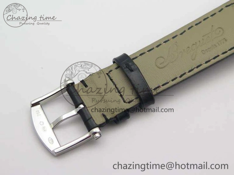 Marine 5222 SS HGF 1:1 Best Edition Black Dial On Leather Strap Asian Cal.517GG (Free Rubber Strap)