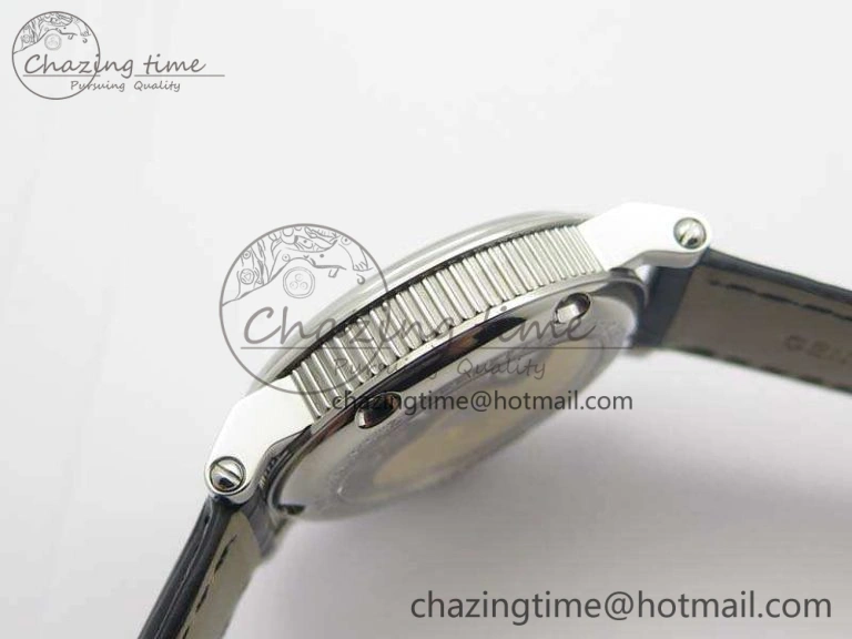 Marine 5222 SS HGF 1:1 Best Edition Blue Dial On Leather Strap Asian Cal.517GG (Free Rubber Strap)