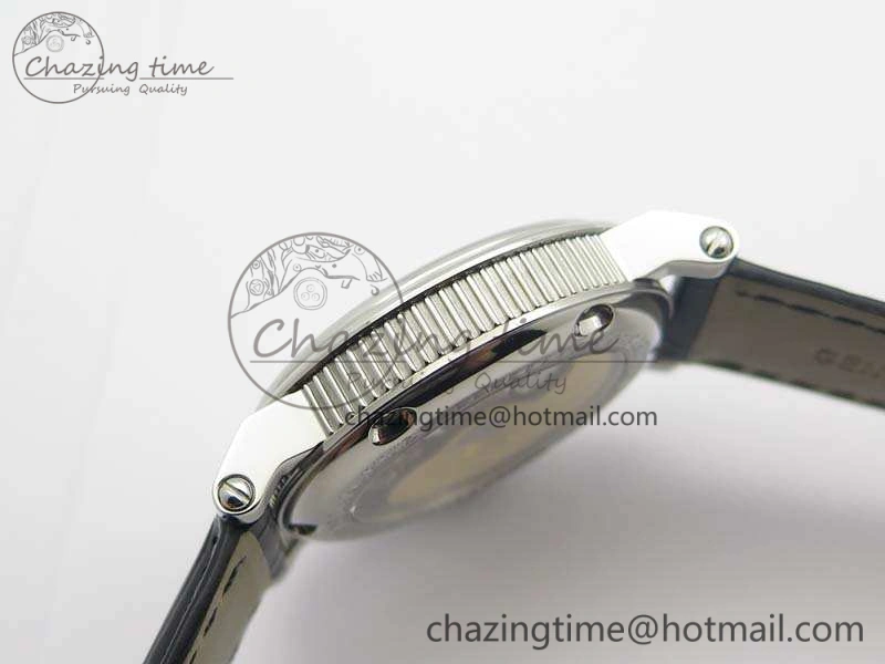 Marine 5222 SS HGF 1:1 Best Edition Blue Dial On Leather Strap Asian Cal.517GG (Free Rubber Strap)