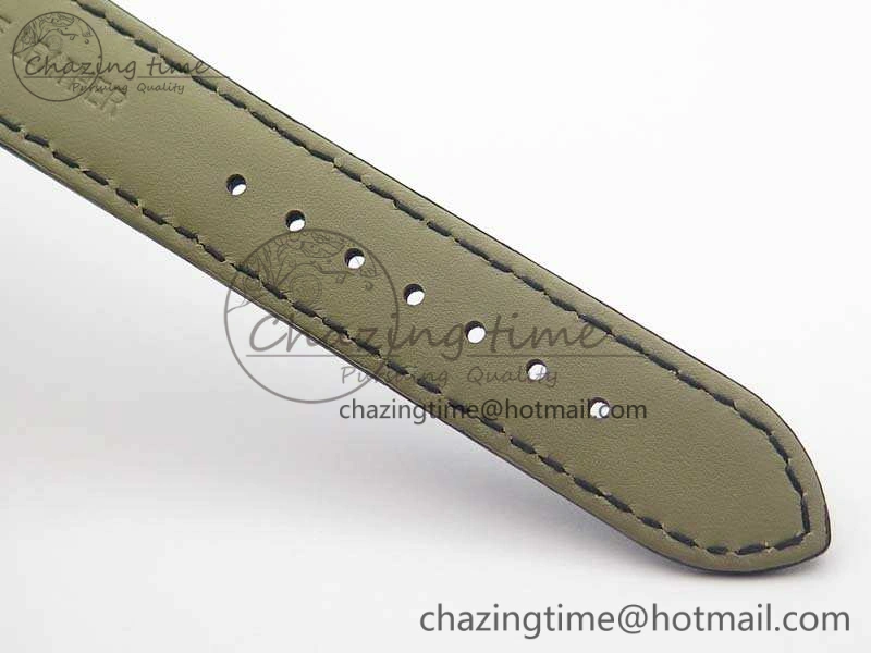 Marine 5222 SS HGF 1:1 Best Edition Blue Dial On Leather Strap Asian Cal.517GG (Free Rubber Strap)