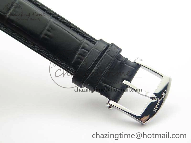 Marine 5222 SS HGF 1:1 Best Edition Blue Dial On Leather Strap Asian Cal.517GG (Free Rubber Strap)
