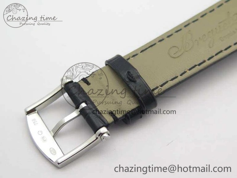 Marine 5222 SS HGF 1:1 Best Edition Blue Dial On Leather Strap Asian Cal.517GG (Free Rubber Strap)