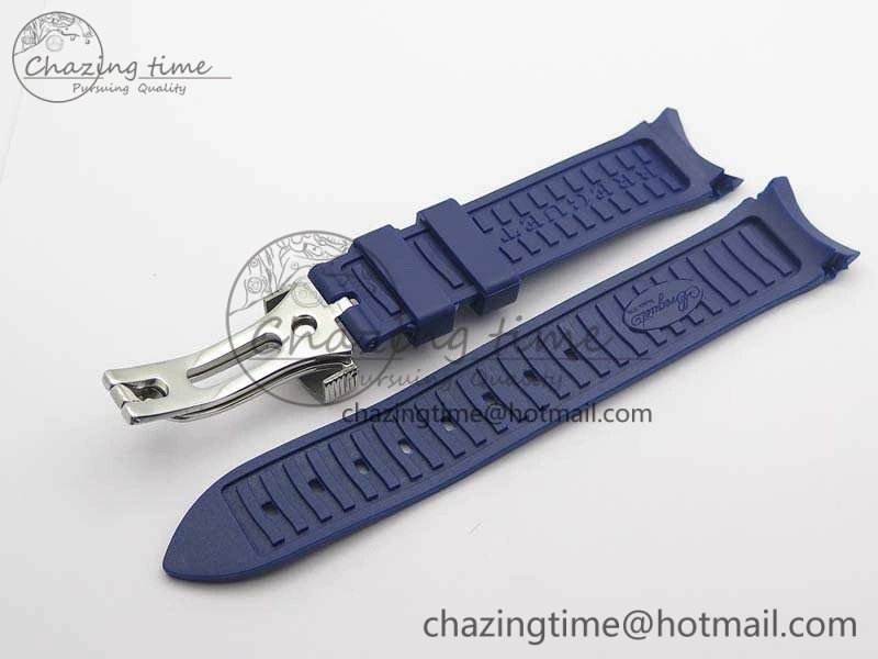 Marine 5222 SS HGF 1:1 Best Edition Blue Dial On Leather Strap Asian Cal.517GG (Free Rubber Strap)