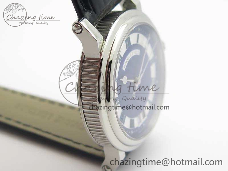 Marine 5222 SS HGF 1:1 Best Edition Blue Dial On Leather Strap Asian Cal.517GG (Free Rubber Strap)