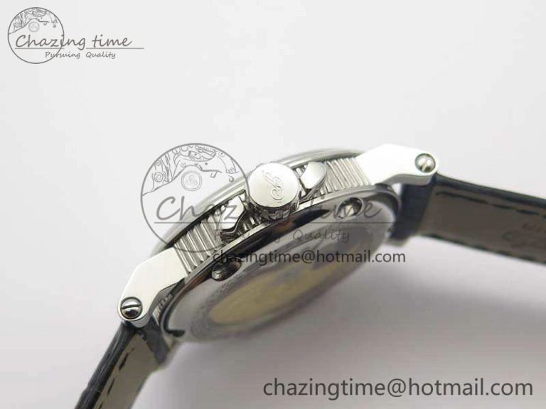 Marine 5222 SS HGF 1:1 Best Edition White Dial On Leather Strap Asian Cal.517GG (Free Rubber Strap)