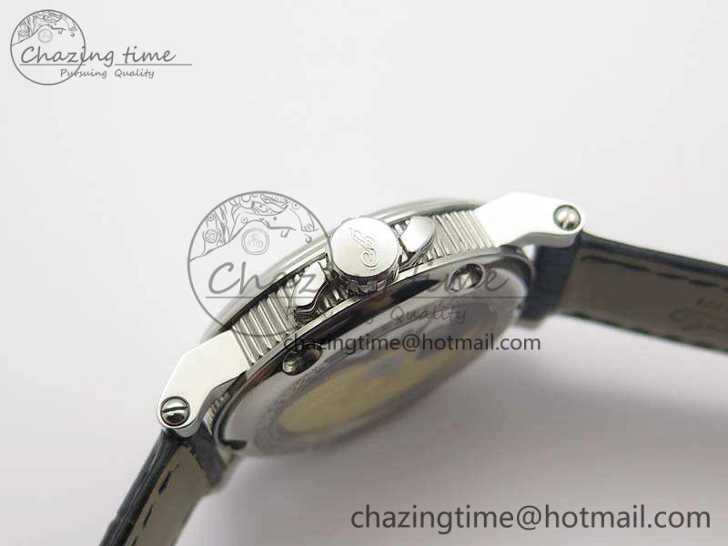 Marine 5222 SS HGF 1:1 Best Edition White Dial On Leather Strap Asian Cal.517GG (Free Rubber Strap)