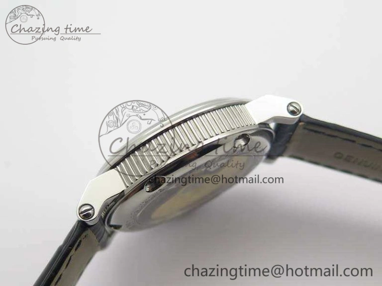 Marine 5222 SS HGF 1:1 Best Edition White Dial On Leather Strap Asian Cal.517GG (Free Rubber Strap)