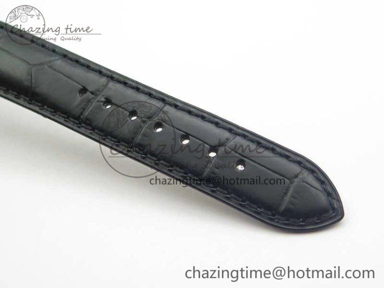 Marine 5222 SS HGF 1:1 Best Edition White Dial On Leather Strap Asian Cal.517GG (Free Rubber Strap)
