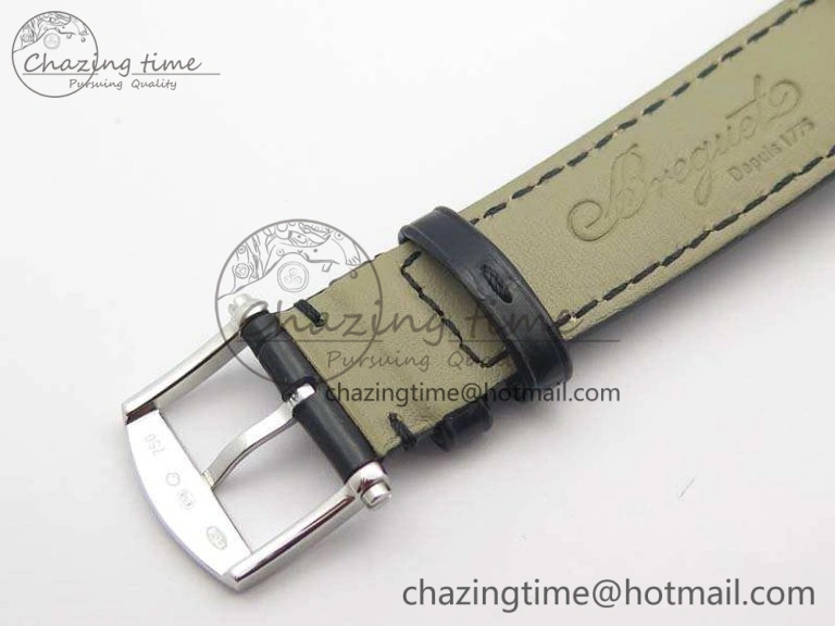 Marine 5222 SS HGF 1:1 Best Edition White Dial On Leather Strap Asian Cal.517GG (Free Rubber Strap)