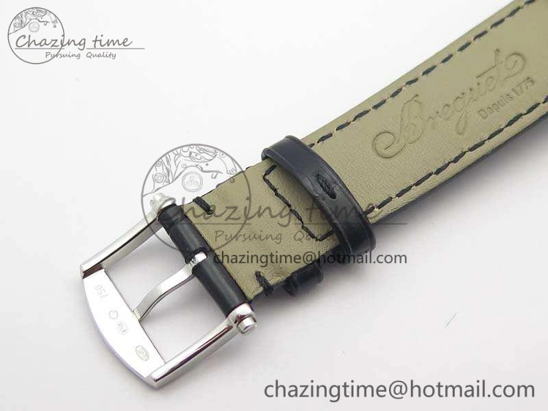 Marine 5222 SS HGF 1:1 Best Edition White Dial On Leather Strap Asian Cal.517GG (Free Rubber Strap)