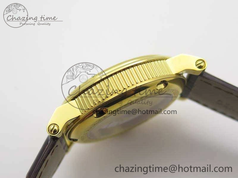 Marine 5222 YG HGF 1:1 Best Edition White Dial On Leather Strap Asian Cal.517GG (Free Rubber Strap)