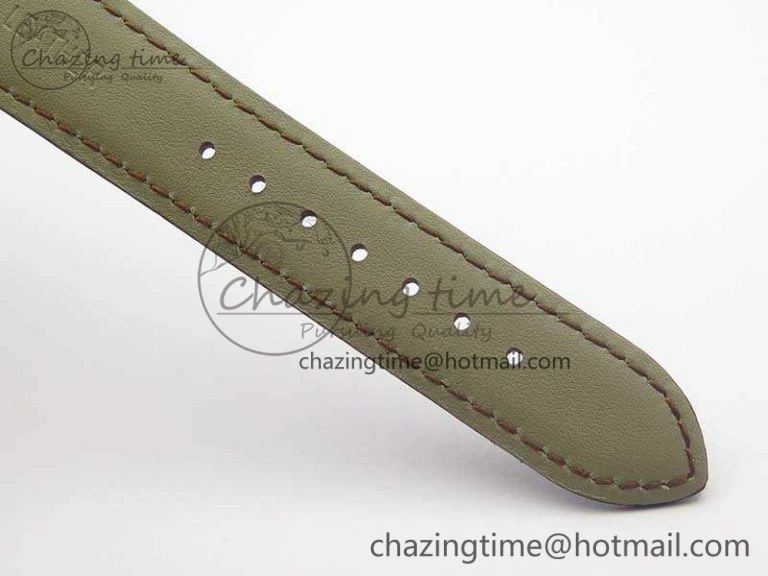 Marine 5222 YG HGF 1:1 Best Edition White Dial On Leather Strap Asian Cal.517GG (Free Rubber Strap)