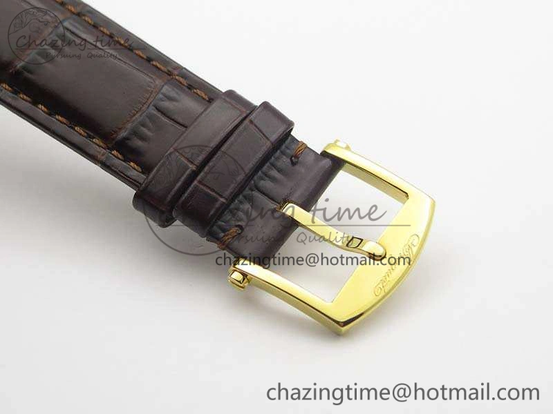 Marine 5222 YG HGF 1:1 Best Edition White Dial On Leather Strap Asian Cal.517GG (Free Rubber Strap)