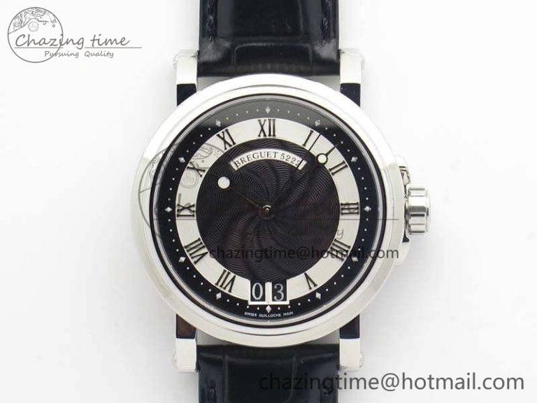 Marine 5517 RG V9F 1:1 Best Edition Blue Dial on Blue Leather Strap A23J