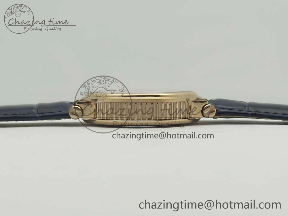 Marine 5517 RG V9F 1:1 Best Edition Blue Dial on Blue Leather Strap A23J