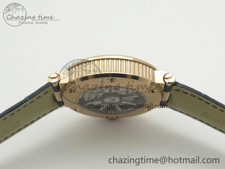 Marine 5517 RG V9F 1:1 Best Edition Blue Dial on Blue Leather Strap A23J