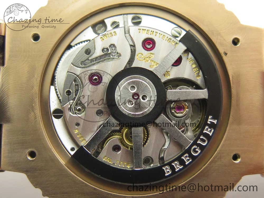 Marine 5517 RG V9F 1:1 Best Edition Gold Textured Dial on Brown Leather Strap A23J