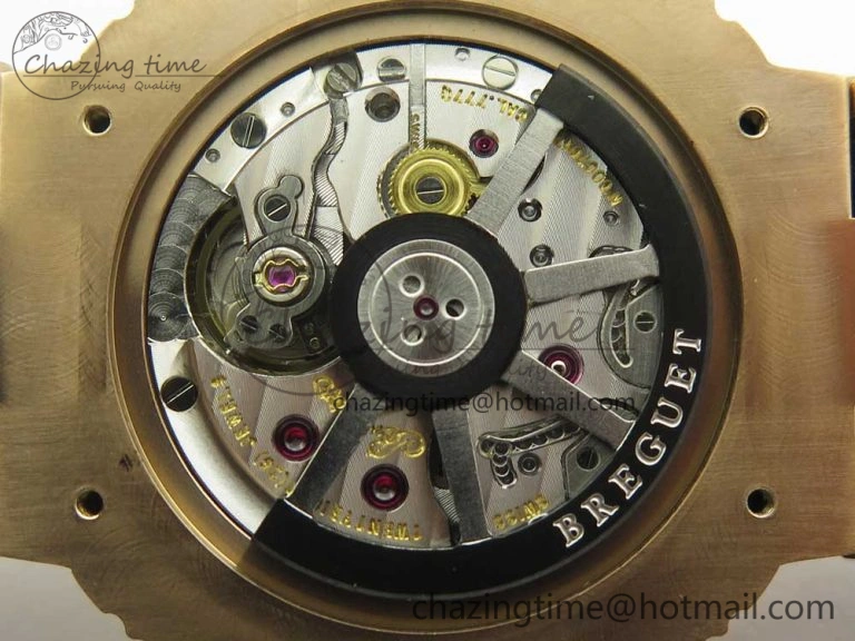 Marine 5517 RG V9F 1:1 Best Edition Gold Textured Dial on Brown Leather Strap A23J