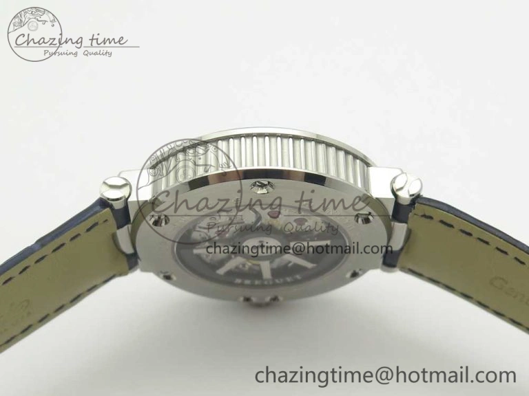 Marine 5517 SS V9F 1:1 Best Edition Blue Dial on Blue Leather Strap A23J