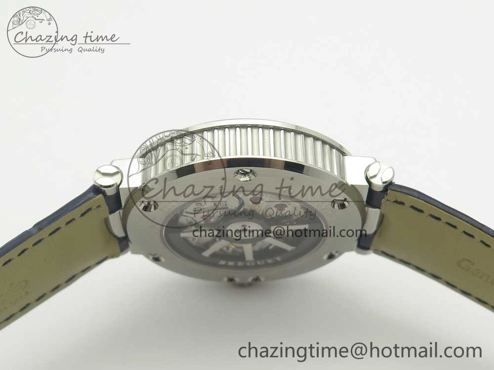 Marine 5517 SS V9F 1:1 Best Edition Blue Dial on Blue Leather Strap A23J