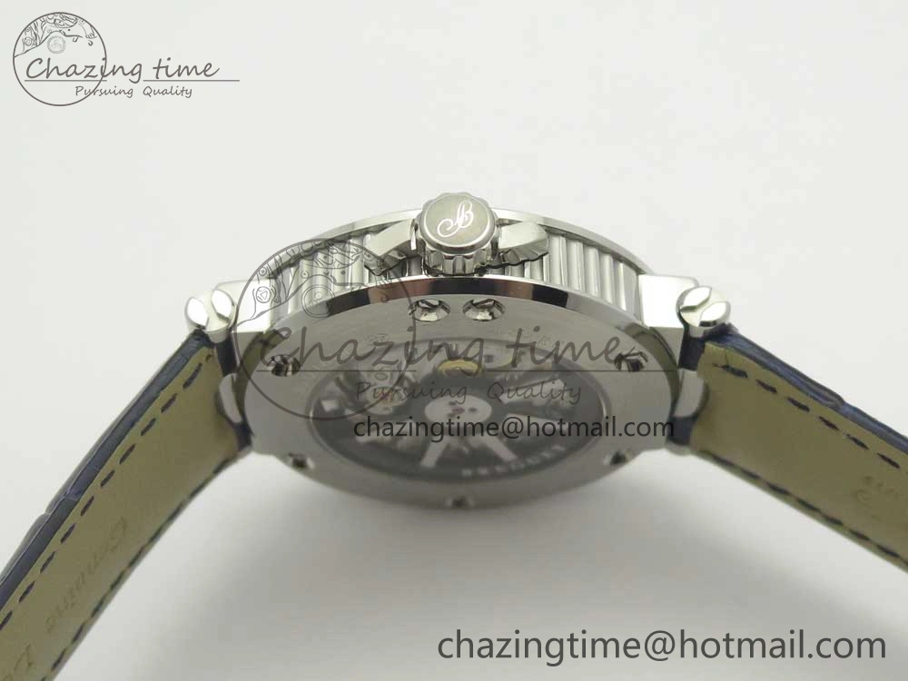 Marine 5517 SS V9F 1:1 Best Edition Blue Dial on Blue Leather Strap A23J