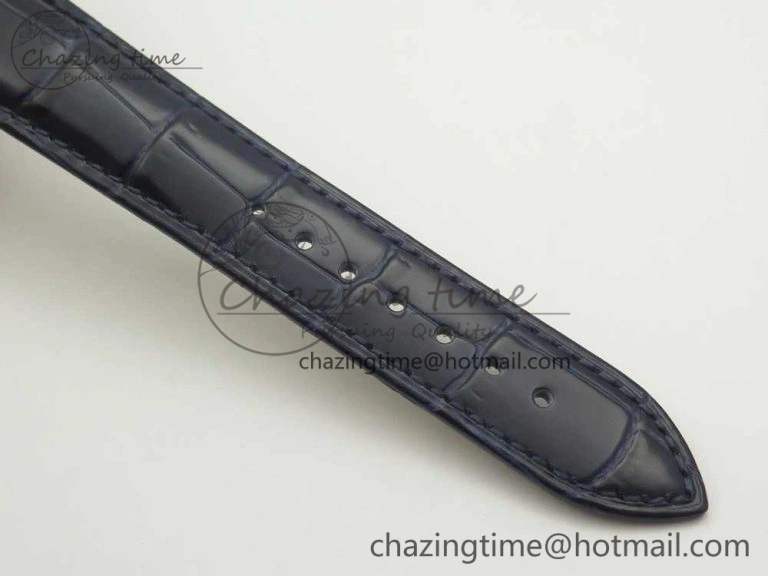 Marine 5517 SS V9F 1:1 Best Edition Blue Dial on Blue Leather Strap A23J