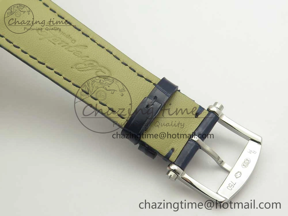 Marine 5517 SS V9F 1:1 Best Edition Blue Dial on Blue Leather Strap A23J
