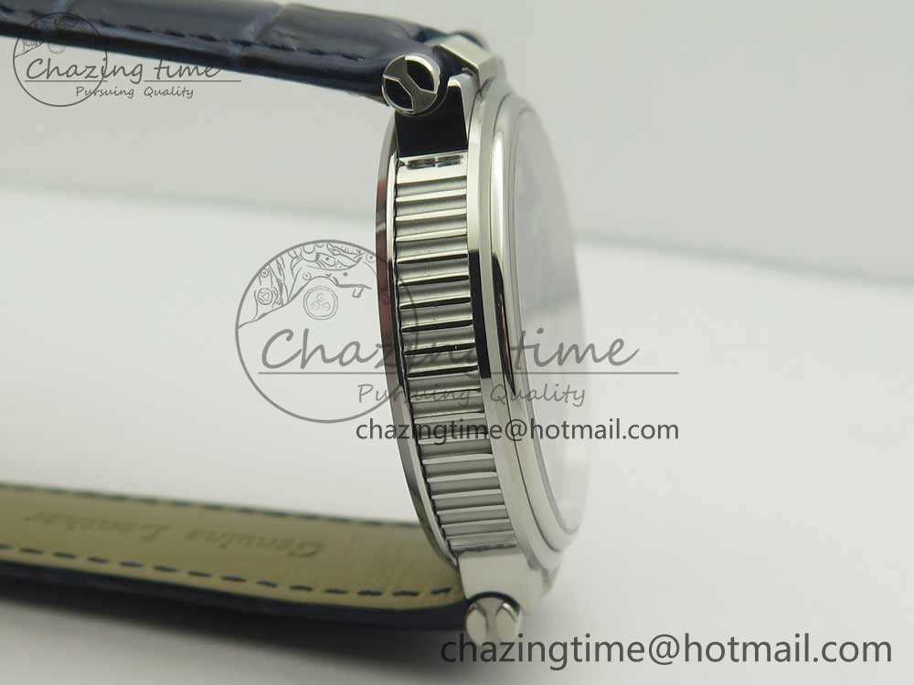 Marine 5517 SS V9F 1:1 Best Edition Blue Dial on Blue Leather Strap A23J