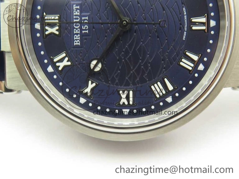 Marine 5517 SS V9F 1:1 Best Edition Blue Dial on Blue Leather Strap A23J