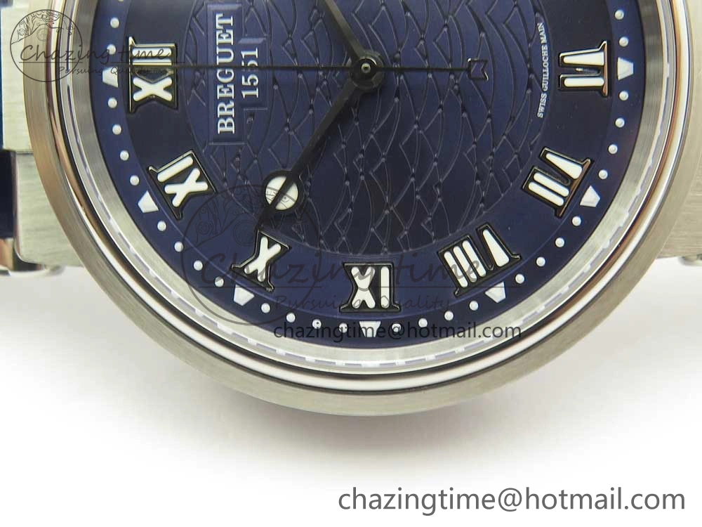 Marine 5517 SS V9F 1:1 Best Edition Blue Dial on Blue Leather Strap A23J