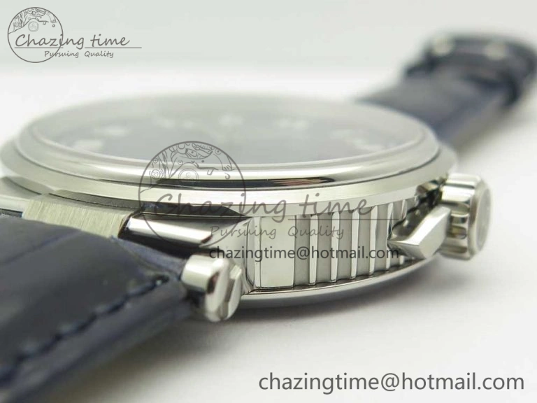 Marine 5517 SS V9F 1:1 Best Edition Blue Dial on Blue Leather Strap A23J