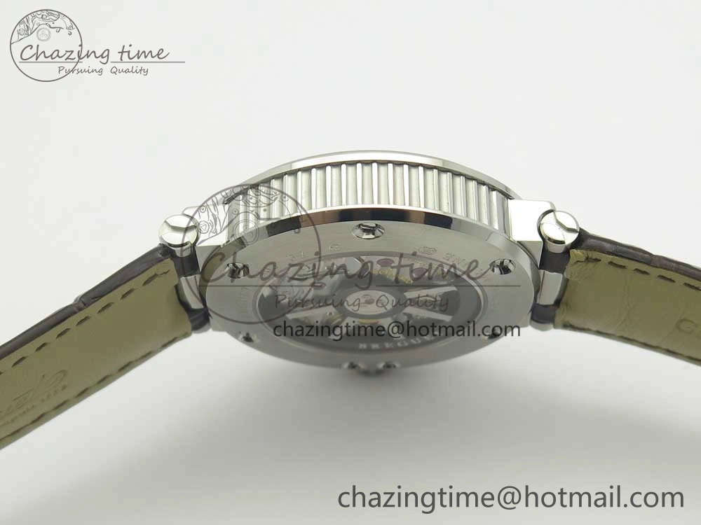 Marine 5517 SS V9F 1:1 Best Edition Brown Dial on Brown Leather Strap A23J