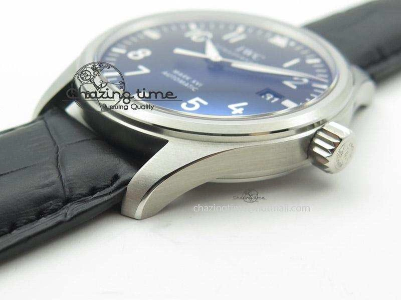 Mark XVI 1:1 Best Edition MK Maker SS Black Dial A2892 On Black Leather Strap