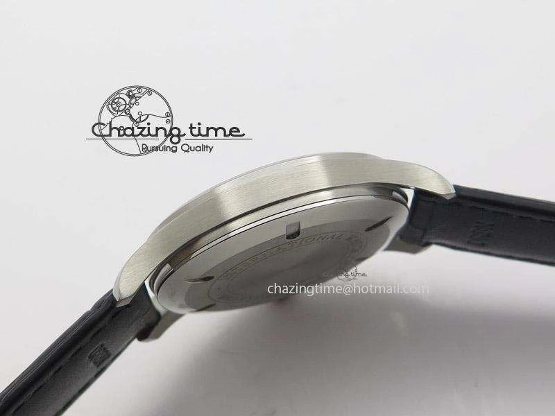 Mark XVI 1:1 Best Edition MK Maker SS Black Dial A2892 On Black Leather Strap