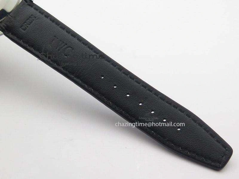 Mark XVI 1:1 Best Edition MK Maker SS Black Dial A2892 On Black Leather Strap