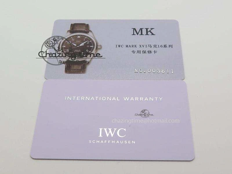 Mark XVI 1:1 Best Edition MK Maker SS Black Dial A2892 On Black Leather Strap
