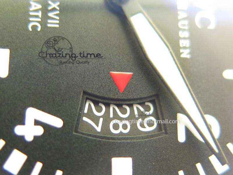 Mark XVII 1:1 MK Maker Best Edition SS Black Dial On Black Leather Strap A2892