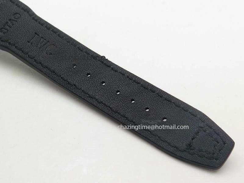 Mark XVII 1:1 MK Maker Best Edition SS Black Dial On Black Leather Strap A2892