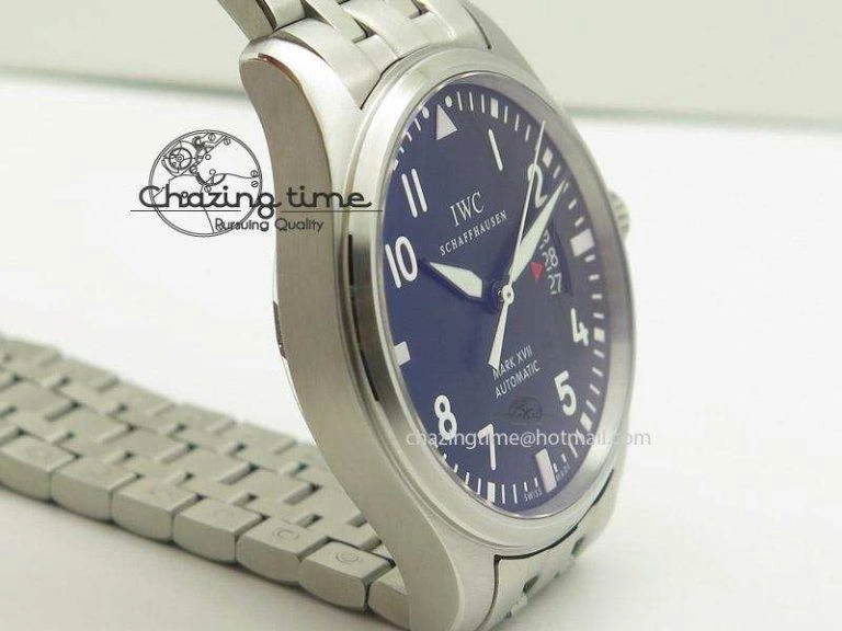 Mark XVII 1:1 MK Maker Best Edition SS Black Dial On SS Bracelet A2892