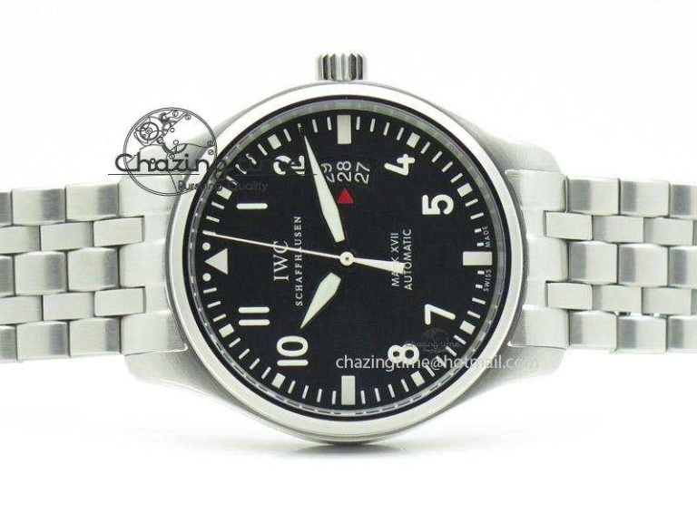 Mark XVII 1:1 MK Maker Best Edition SS Black Dial On SS Bracelet A2892