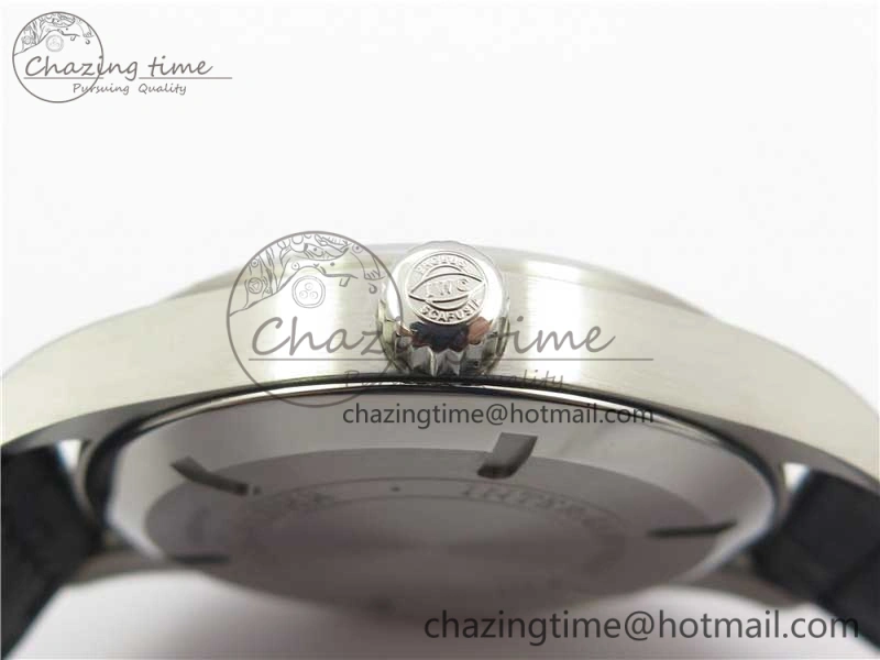 Mark XVII IW326501 FKF 1:1 Best Edition Black Dial on Black Leather Strap