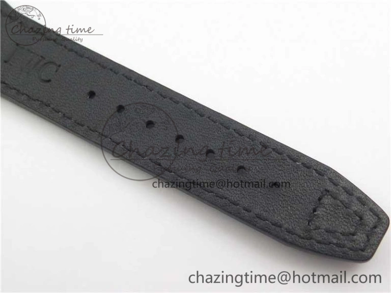 Mark XVII IW326501 FKF 1:1 Best Edition Black Dial on Black Leather Strap