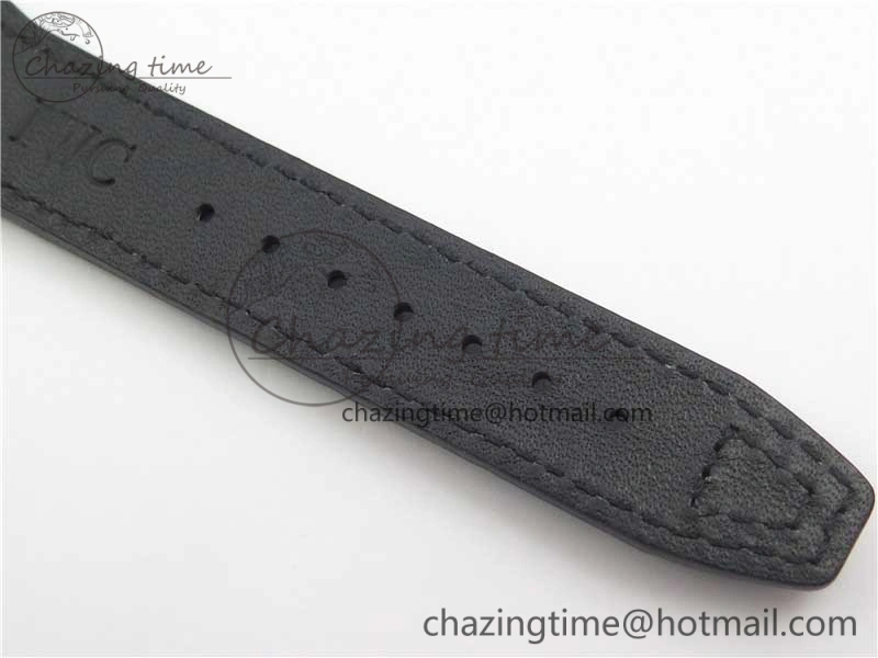 Mark XVII IW326501 FKF 1:1 Best Edition Black Dial on Black Leather Strap