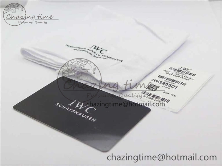 Mark XVII IW326501 FKF 1:1 Best Edition Black Dial on Black Leather Strap