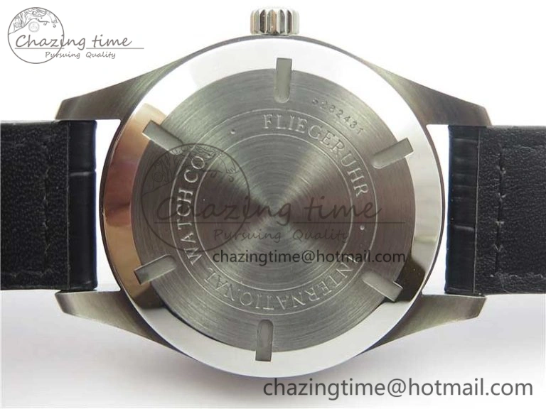 Mark XVII IW326501 FKF 1:1 Best Edition Black Dial on Black Leather Strap