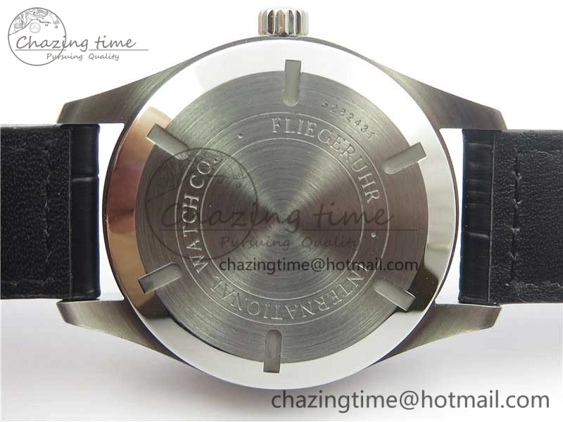 Mark XVII IW326501 FKF 1:1 Best Edition Black Dial on Black Leather Strap