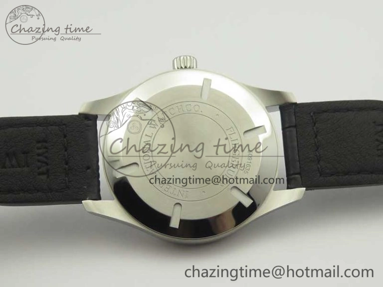 Mark XVII IW326501 MKS 1:1 Best Edition Black Dial On Black Leather Strap MIYOTA 9015 V2