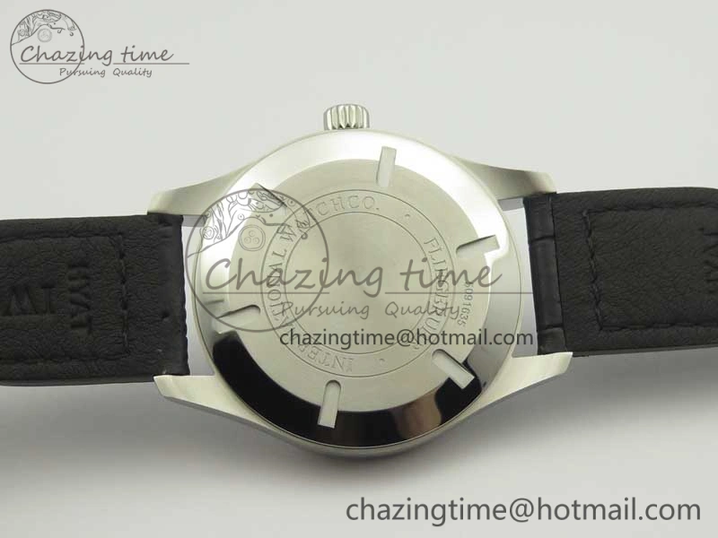 Mark XVII IW326501 MKS 1:1 Best Edition Black Dial On Black Leather Strap MIYOTA 9015 V2