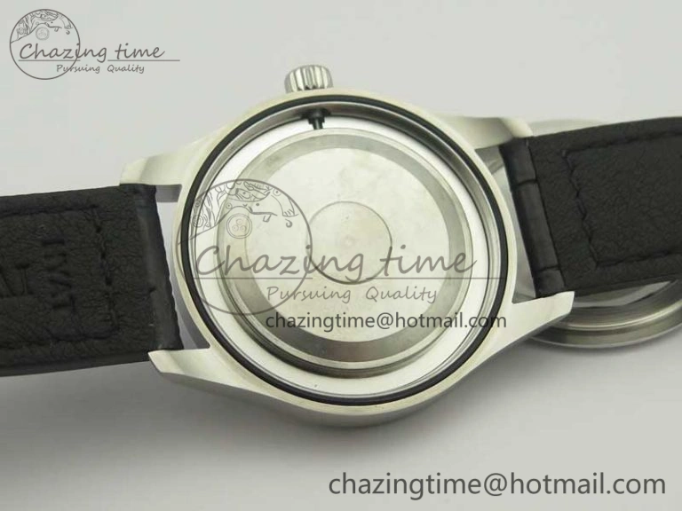 Mark XVII IW326501 MKS 1:1 Best Edition Black Dial On Black Leather Strap MIYOTA 9015 V2