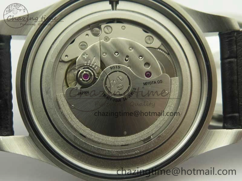 Mark XVII IW326501 MKS 1:1 Best Edition Black Dial On Black Leather Strap MIYOTA 9015 V2